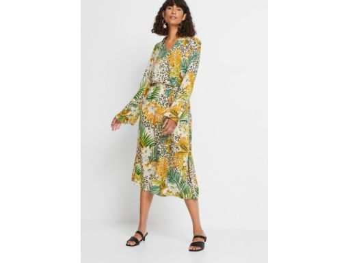 B.P.C sukienka wzorzysta midi 36.