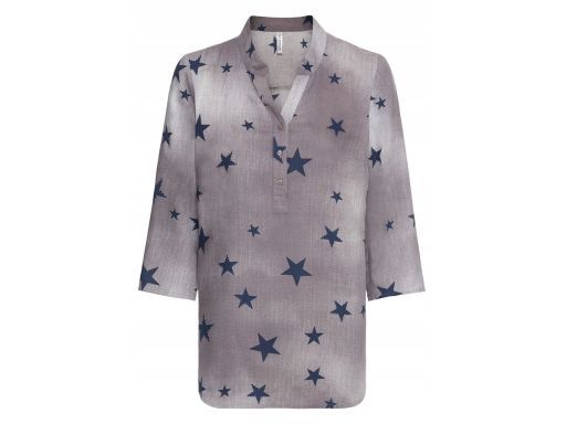 B.P.C bluzka koszulowa ze stójką w gwiazdy 40.