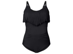 B.P.C kostium jednoczęściowy czarny z frędzlami r.48