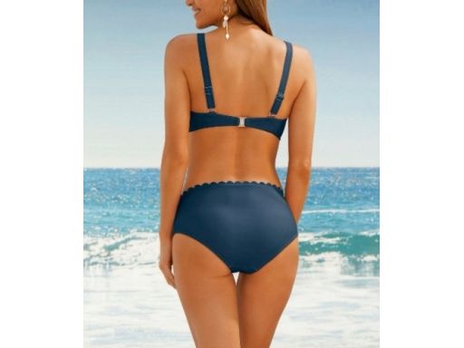 B.P.C bikini granatowe modne wykończenie r.36 70D