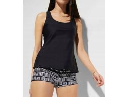 B.P.C tankini 3-elementowe top biustonosz i bokserki kąpielowe r.40