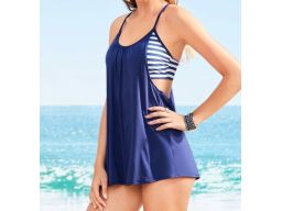 B.P.C długie tankini z wbudowanym topem i figami z wysokim stanem 42.