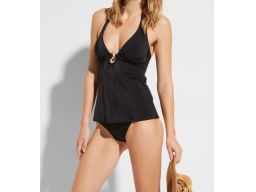 B.P.C tankini czarne wiązane z figami 42.