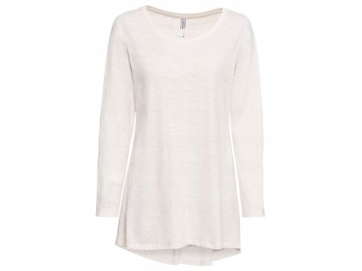 B.P.C dłuższa bluzka bawełniana beżowa r.44/46