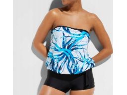 B.P.C tankini z odpinanymi ramiączkami we wzory r.46