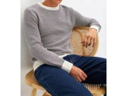 B.P.C sweter męski we wzory r.3XL