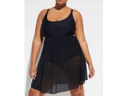 B.P.C sukienka kąpielowa siateczkowa czarna r.40