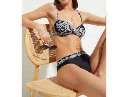 B.P.C bikini czarne wzory r.40(80B)