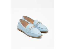 B.P.C mokasyny damskie loafersy niebieskie 39.