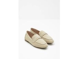 B.P.C mokasyny damskie loafersy beżowe z eko zamszu 38.