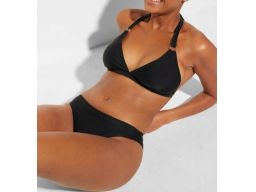 B.P.C bikini czarne z trójkątnymi miseczkami i figami 38.