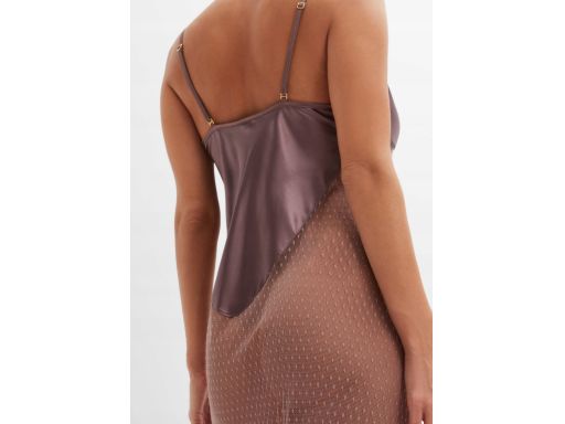 B.P.C koszula nocna siateczkowa satynowa sexi midi r.40/42