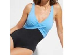 B.P.C kostium kąpielowy niebiesko-czarny r.48