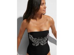 B.P.C kostium kąpielowy czarny z motylem ^36