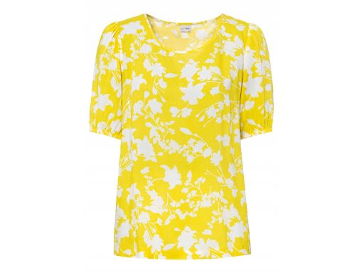 B.P.C Bluzka krótki rękaw żółta w kwiaty ^44