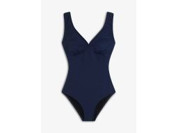 B.P.C kostium kąpielowy granatowy z modnymi paskami na plecach r.44