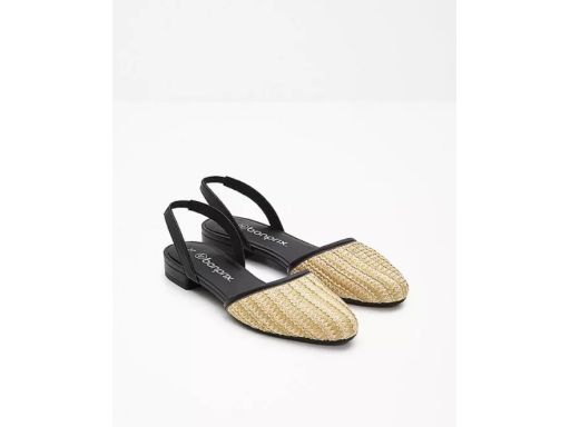 B.P.C balerinki słomiane z odkrytą piętą 39.