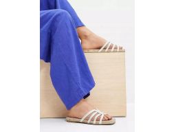 B.P.C klapki z paskami espadryle 39.