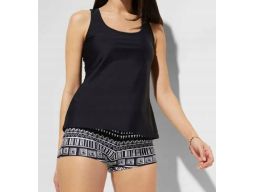 B.P.C tankini 3-elementowe top biustonosz i bokserki kąpielowe 44.