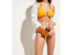 B.P.C bikini żółte z wiązaniem na szyi i z figami 42.