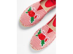 B.P.C espadryle w paski z haftem 36