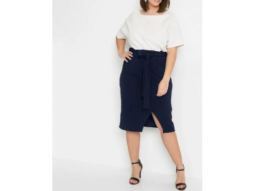 B.P.C sukienka 2w1 biało-granatowa r.48/50