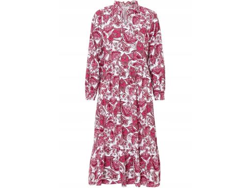 B.P.C bawełniana sukienka midi we wzory 46.