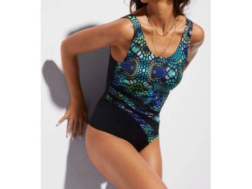 B.P.C kostium kąpielowy shape ze wzorem kolorowa wężowa skóra r.40