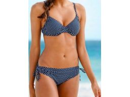 B.P.C bikini granatowe w białe grochy ^40(80E)