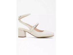 B.P.C czółenka z paseczkami jasny beż 42.