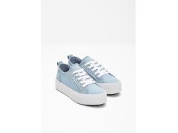 B.P.C trampki materiałowe damskie jeansowe na platformie 40.