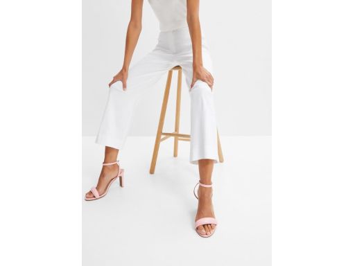 B.P.C spodnie 7/8 białe damskie szerokie ^46