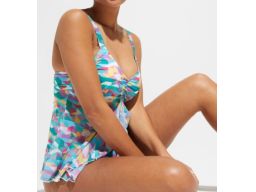 B.P.C tankini siateczkowe kolorowe we wzory fiszbiny z figami r.42(80D