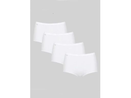SLOGGI 3 pary majtki maxi panty białe wysoki stan 38