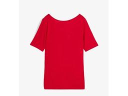 B.P.C t-shirt damski czerwony z wiskozy 48/50.