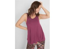 B.P.C top dwuwarstwowy ciemny fiolet r.48/50