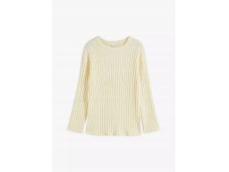 B.P.C sweter prążkowany ecru r.52/54