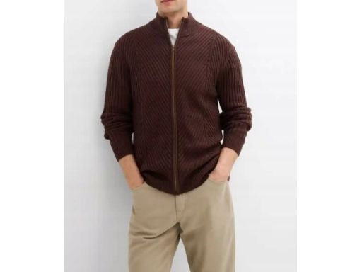 B.P.C sweter rozpinany męski brązowy r.M