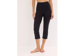 B.P.C legginsy rybaczki 3/4 czarne koronką ^44/46