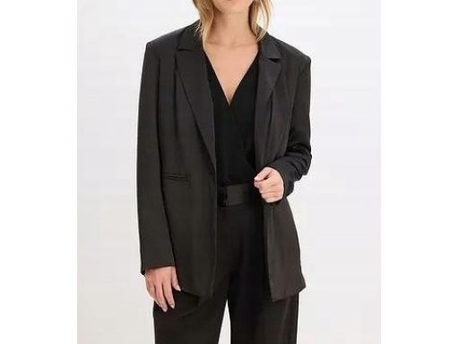 B.P.C marynarka oversize satynowa czarna r.38
