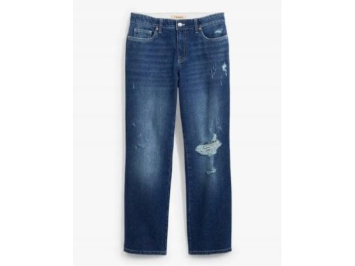 B.P.C jeansy 7/8 damskie z dziurami modne 48.