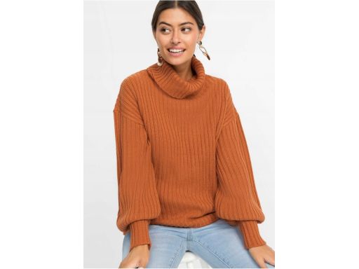 B.P.C sweter prążkowany z golfem oversize ^44/46