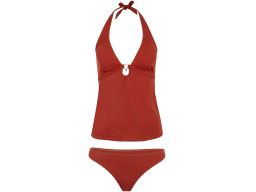 B.P.C tankini brązowe wiązane z figami r.46