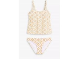 B.P.C tankini biało-beżowe we wzory r.44