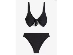 B.P.C bikini czarne z figami z wyższym stanem r.48