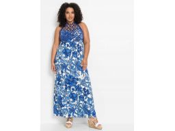 B.P.C Sukienka z dekoltem halter w kwiaty ^40/42