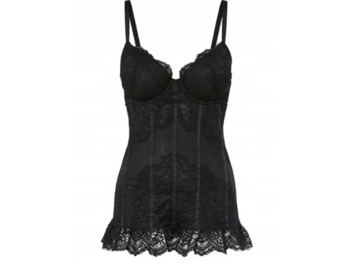 B.P.C czarny top koronkowy 85B.