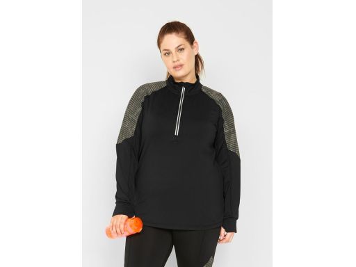 B.P.C bluza funkcjonalna czarna sportowa z odblaskami 48/50.