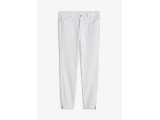 B.P.C jeansy damskie białe 7/8 ze stretchem rurki ^48