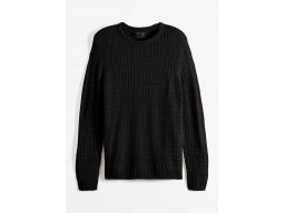 B.P.C sweter męski czarny klasyczny 4XL.